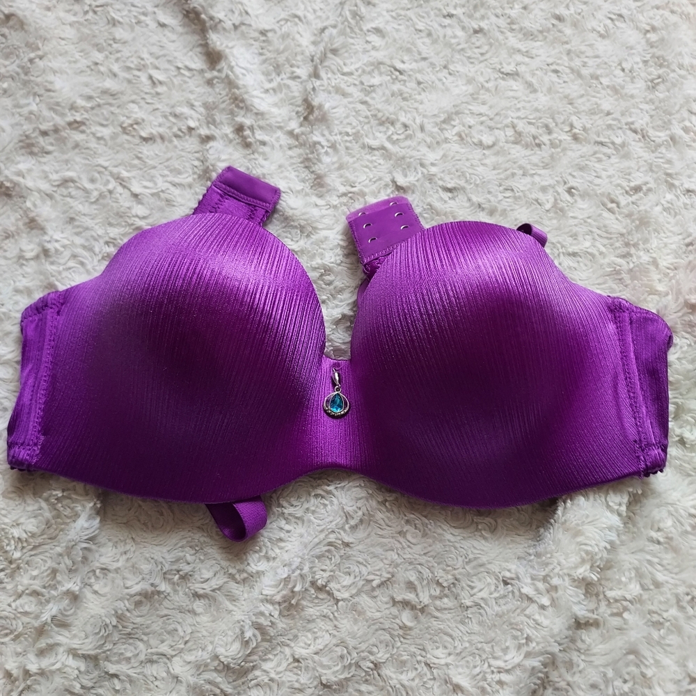 Rosa Vibrant Purple Jewel Tone Women's Structured Underwire Bra 40B Flirty